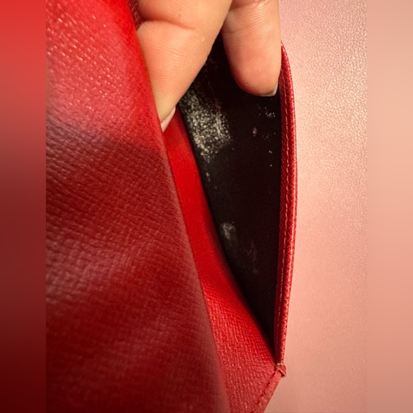 LV Red Epi Leather Kisslock Wallet - Picture 7 of 11